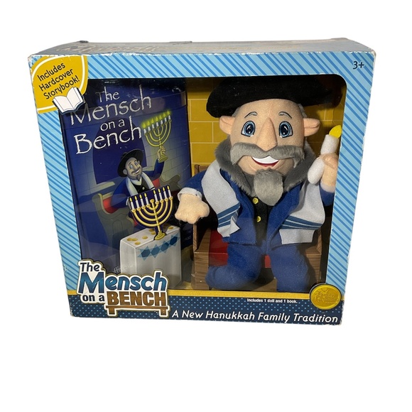 The Mensch on a Bench Plush Toy with Storybook - Picture 1 of 5